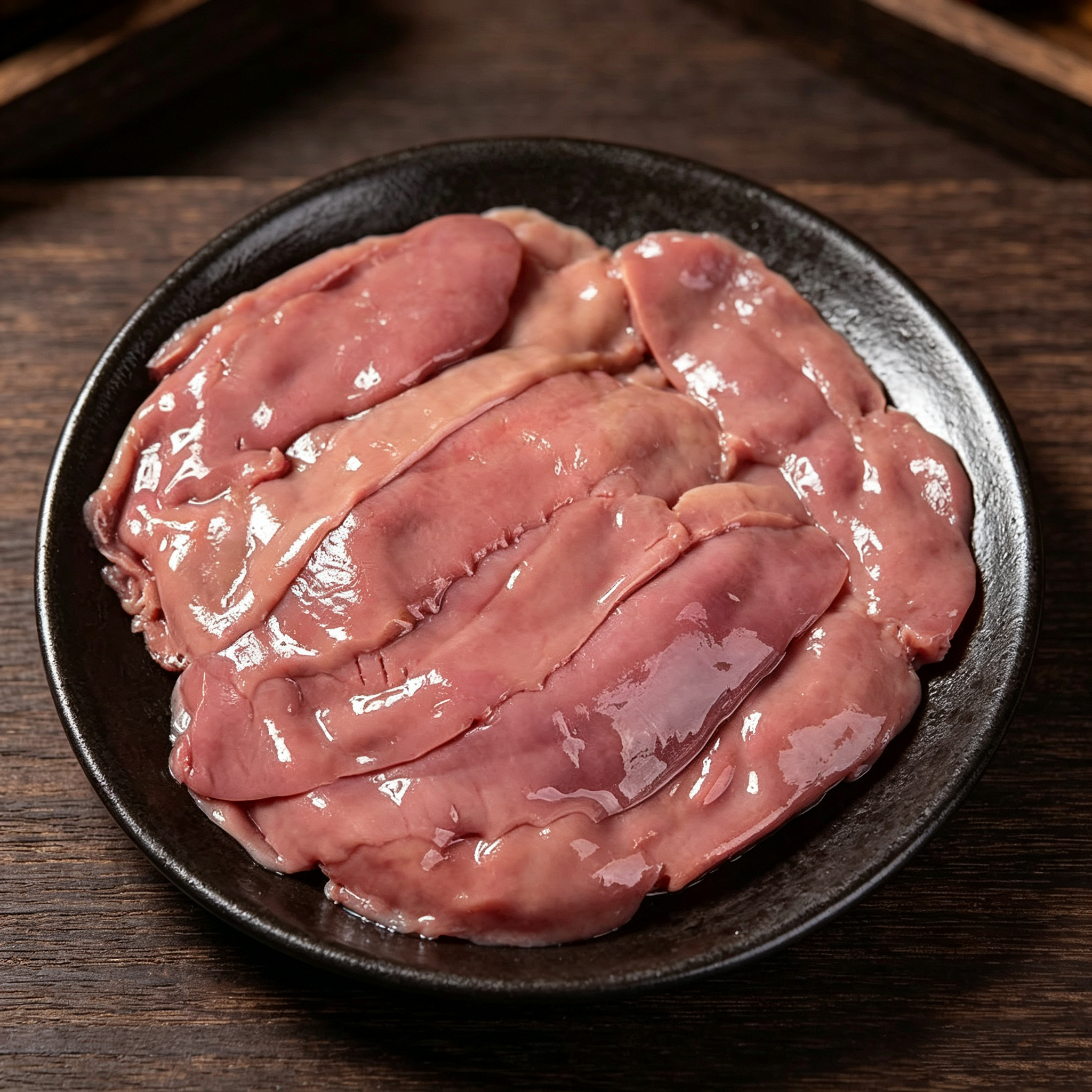 Frozen Raw Pork Kidney Slices